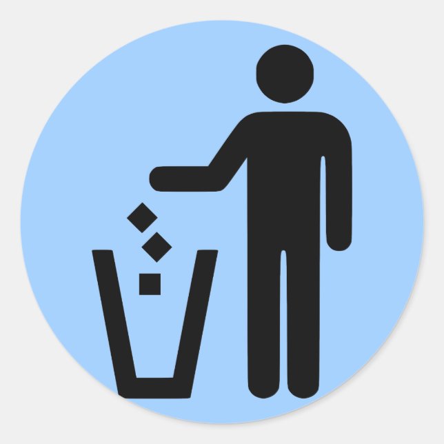 Ingen strykning runt klistermärke (Framsida)