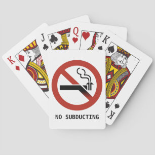 Ingen subducera geologisk Logotyp Spelkort