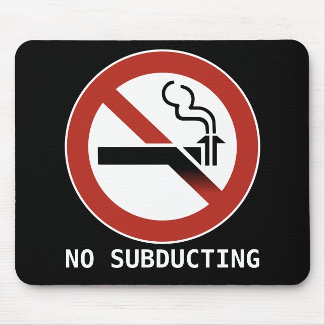 Ingen subducerande Logotyp Mousepad Musmatta (Framsidan)