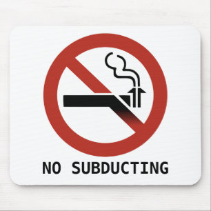 Ingen subducerande Logotyp Mousepad Musmatta