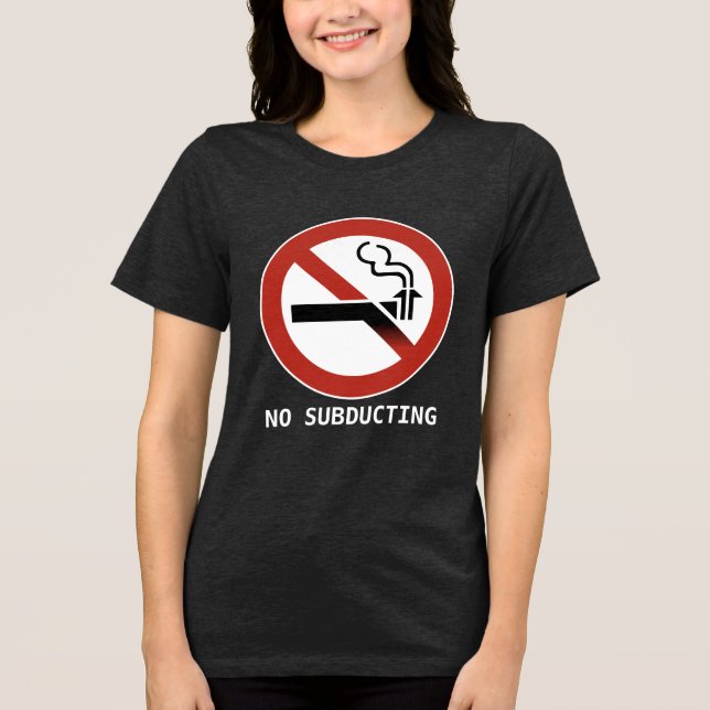 Ingen subduktion Logotyp Tee (Framsida)