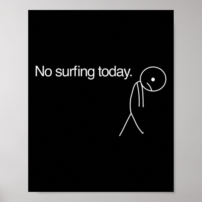 Ingen surfing idag  poster (Framsidan)