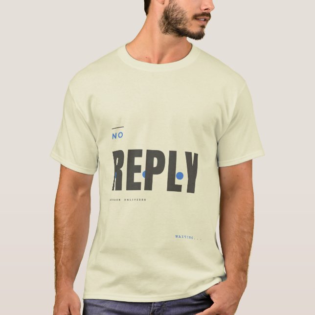 Ingen svars teknisk typografidesign t shirt (Framsida)
