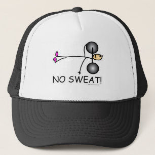 Ingen Sweat Funny Stick figur Keps