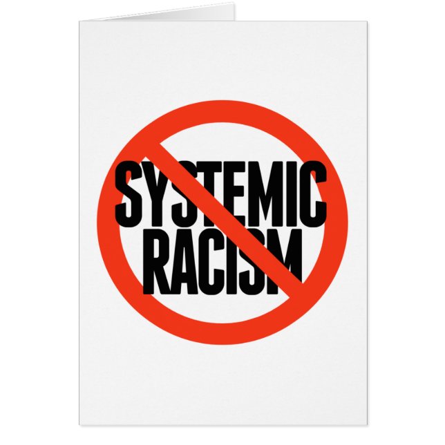 Ingen systematisk rasism OBS kort (Framsidan)