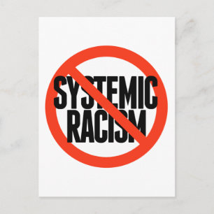 Ingen systematisk rasism vykort