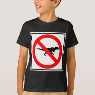 Ingen T-Rexes huvudväg undertecknar dinosauren Tee Shirt
