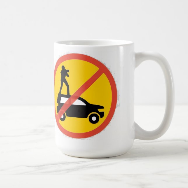 Ingen takåkning Euro-tecken Kaffemugge Kaffemugg (Höger)