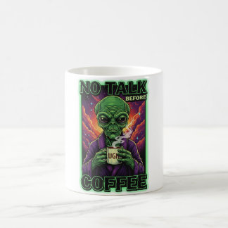 INGEN TALK INNAN KAFFE Alien Kaffemugg
