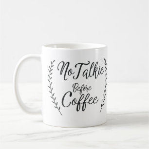 Ingen Talkie för kaffe Kaffemugg