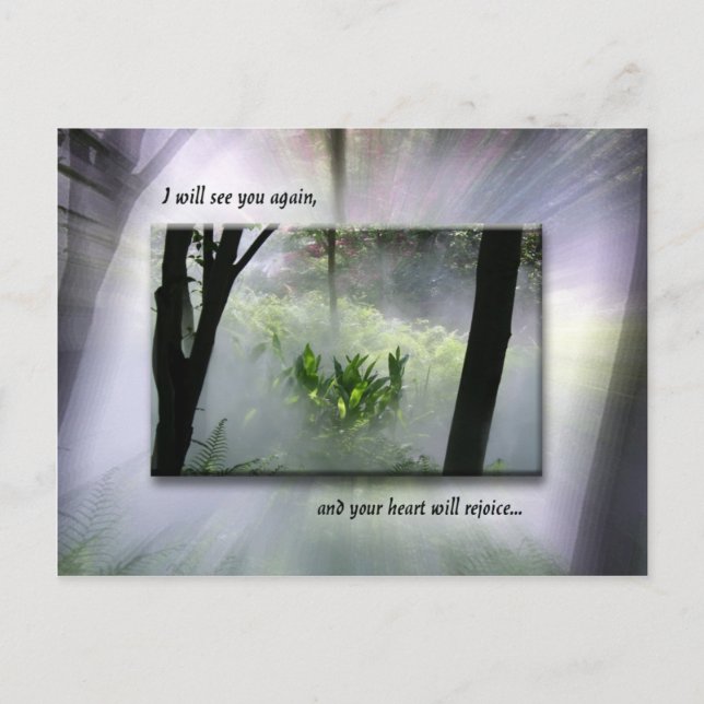 Ingen tar din glädje vykort (Framsida)