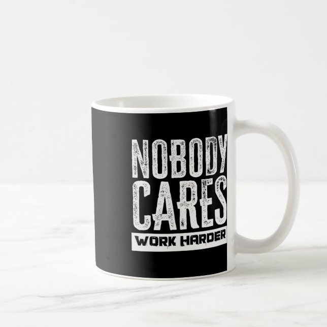 Ingen tar hand om arbetshämmarens rörelser kaffemugg (Höger)