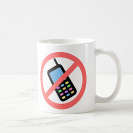 Ingen telefoner! kaffemugg