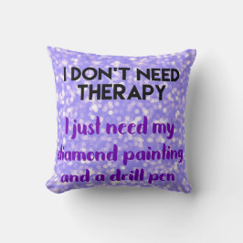 Ingen terapi för att måla diamant kudde