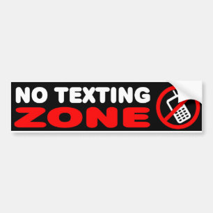 Ingen Texting zon Bildekal