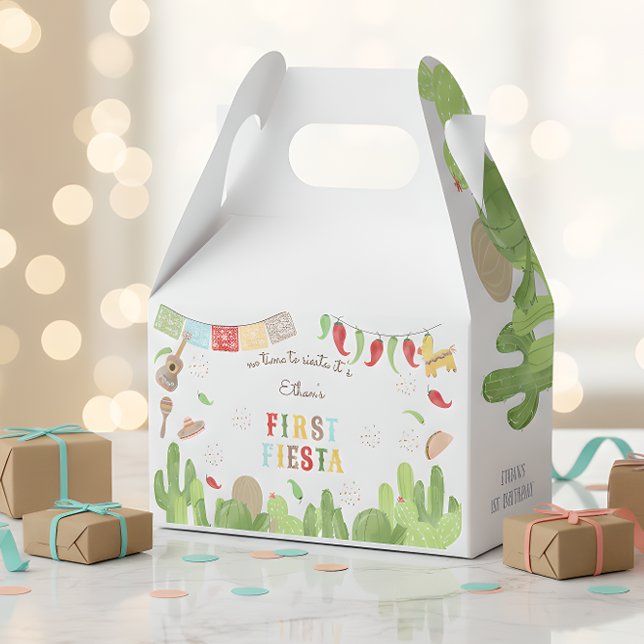 Ingen tid för siesta fiesta mexican första födelse presentaskar (Skapare uppladdad)