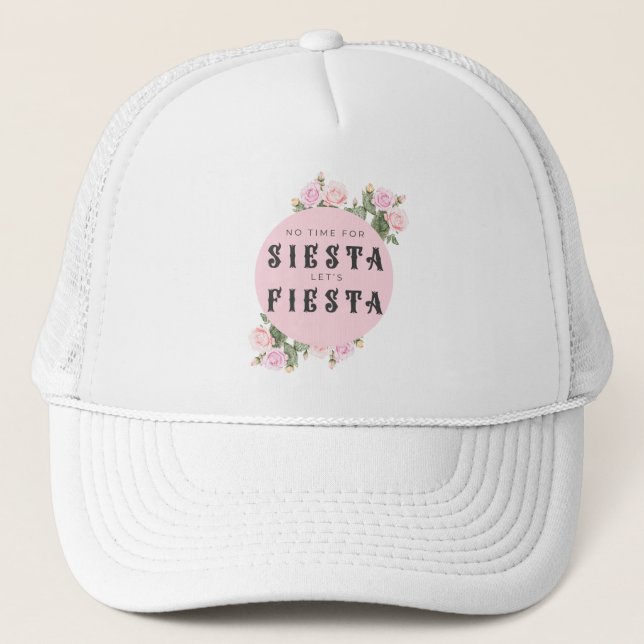 Ingen tid för siesta, minst fiesta bachelorette keps (Framsida)
