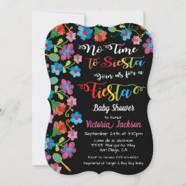Ingen tid till siesta mexikanska fiesta embroidery inbjudningar