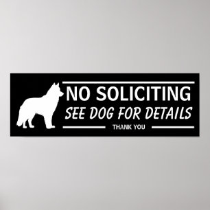 Ingen tiggeri, se hunden för detaljer Alaskan Mala Poster
