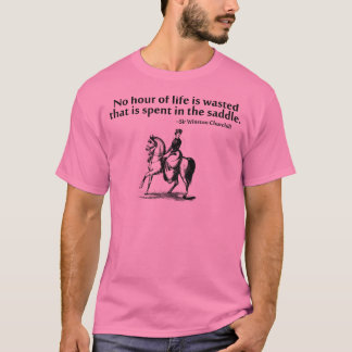 Ingen timme av liv slösas tee shirt
