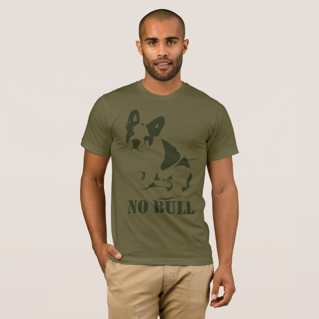 Ingen tjurfranskbulldogg t shirt (Hel framsida)