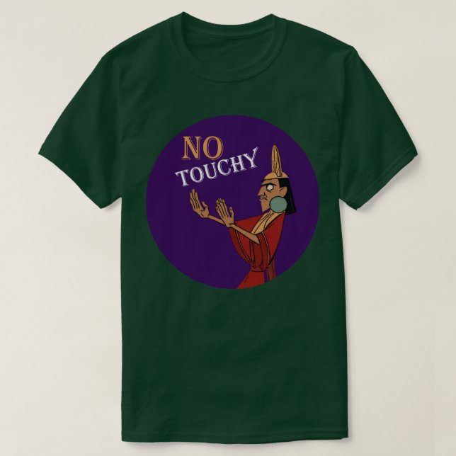Ingen Touchy Sticker T Shirt (Design framsida)
