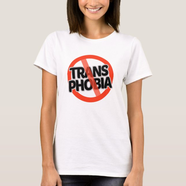 Ingen transfobi t shirt (Framsida)
