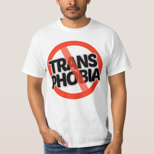 Ingen transfobi t shirt (Framsida)