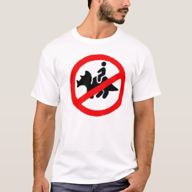 Ingen Triceratopsridningzon Tee Shirt (Framsida)