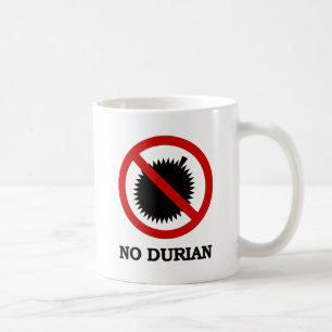 INGEN tropisk frukt för Durian undertecknar Kaffemugg
