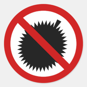 INGEN tropisk thailändsk frukt⚠ för Durian Runt Klistermärke