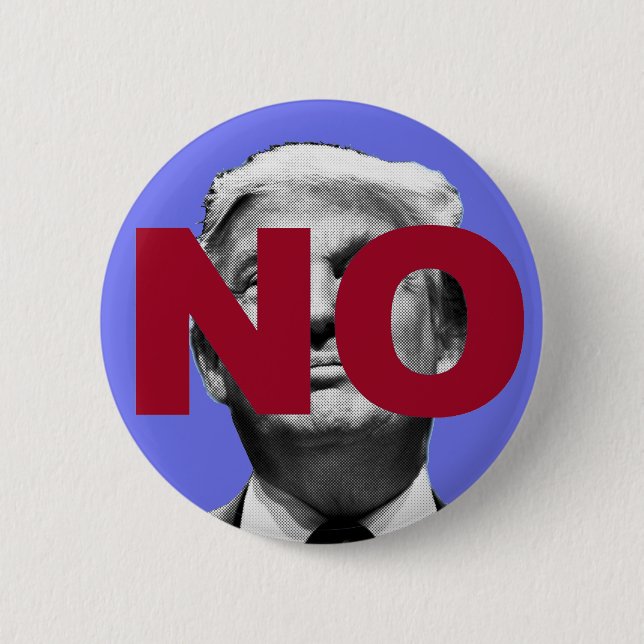 Ingen trump (Lila och röd) Knapp (Framsida)