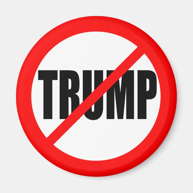 'INGEN TRUMP' MAGNET (Framsidan)