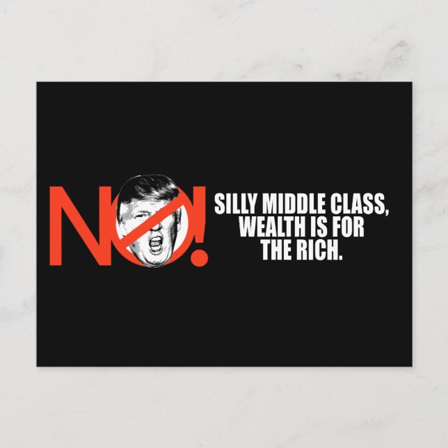 Ingen trump - rikens rikedom är - .png vykort (Framsida)