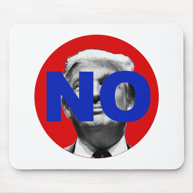 Ingen trump (röd och blå) musmatta (Framsidan)