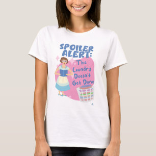 Ingen Tvätt inträffade vid läsning av Tecknad T Shirt