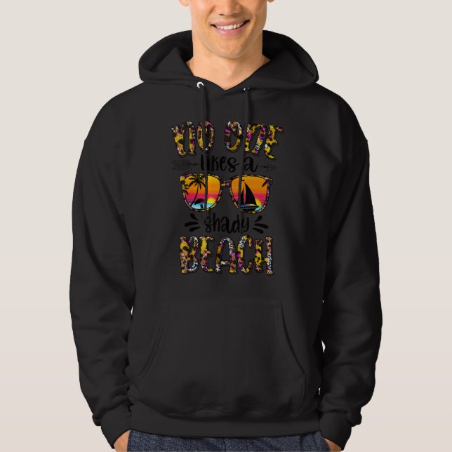 Ingen tycker om en bländande leopard-solsken. hoodie (Framsida)
