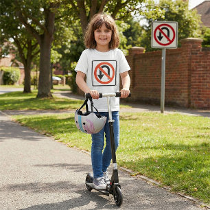 Ingen U-sväng signal Traffic Safety Road-symbol T Shirt