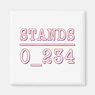 Ingen under Stands - Funny Math Joke Math Pun T-S Magnet