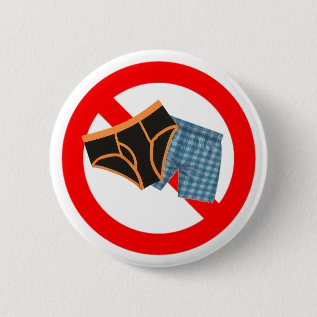 Ingen underkläder knapp (Framsida)