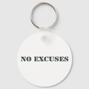 Ingen ursäktkeychain 3 nyckelring