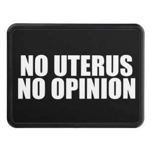 Ingen Uterus No Opinion Pro Choice Quote Black Dragkroksskydd