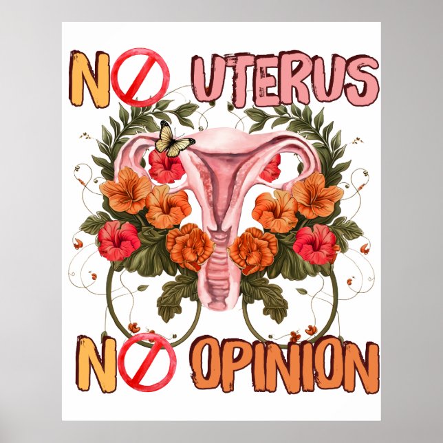 Ingen uterus utan valfrihet poster (Framsidan)