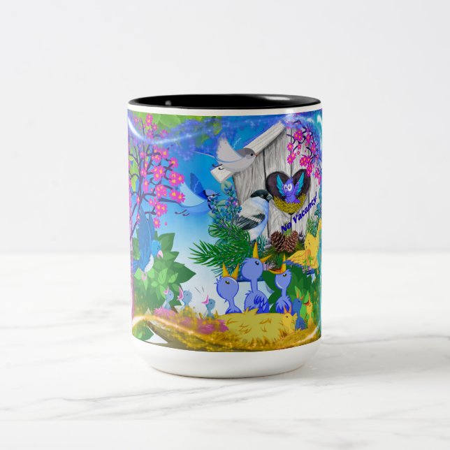 Ingen Vacancy Bird House Mugg (Center)