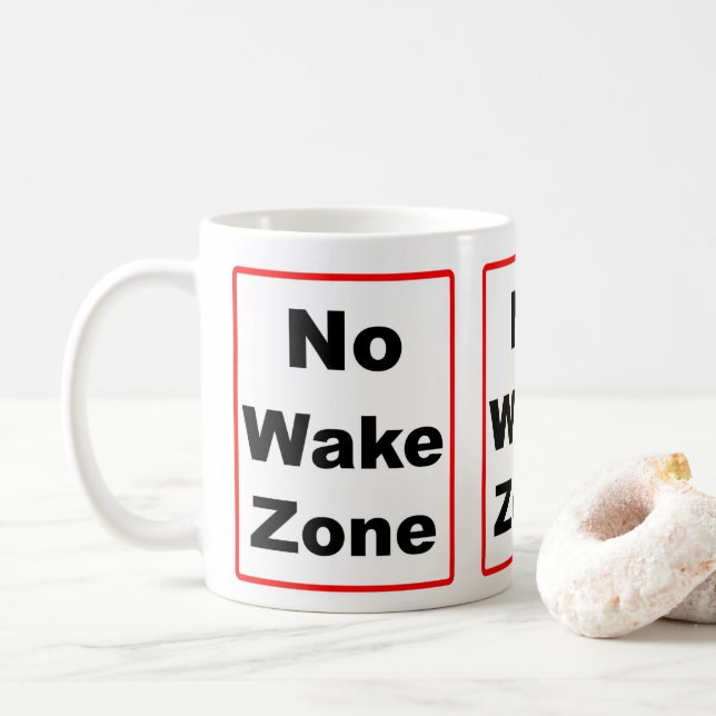 Ingen väckning Zon Kaffemugg (Med munk)