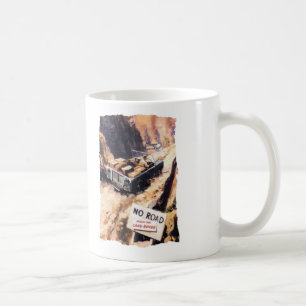 Ingen väg bortsett från den Land Rover muggen Kaffemugg