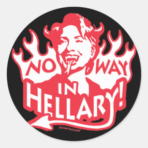 Ingen väg i Hellary Runt Klistermärke