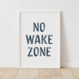 Ingen vågig Zon Beach Nursery Decor Poster