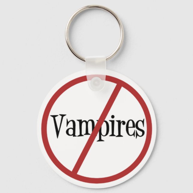 Ingen Vampres Keychain Nyckelring (Framsida)