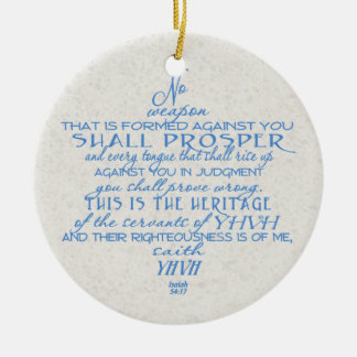 Ingen vapendavidsstjärna julgransprydnad keramik